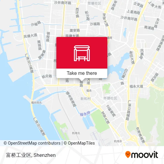 富桥工业区 map