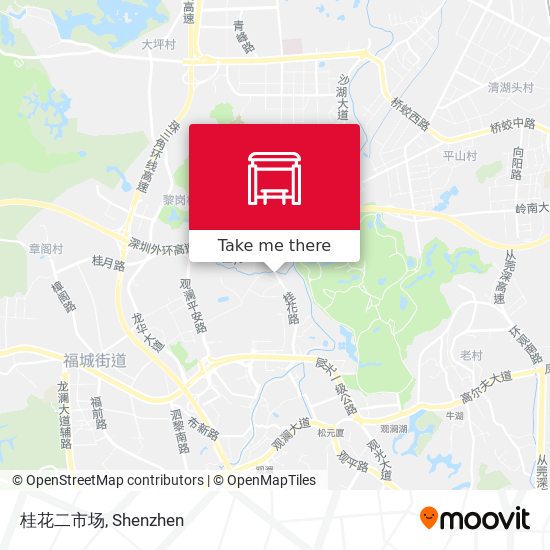 桂花二市场 map
