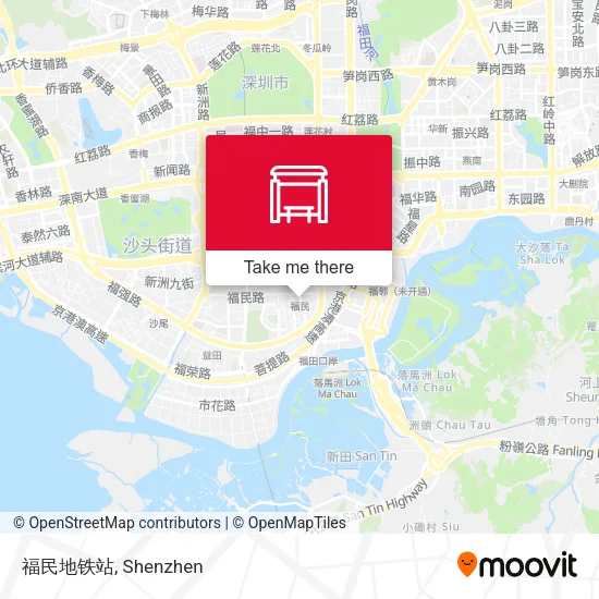 福民地铁站 map