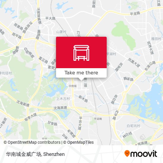 华南城金威广场 map