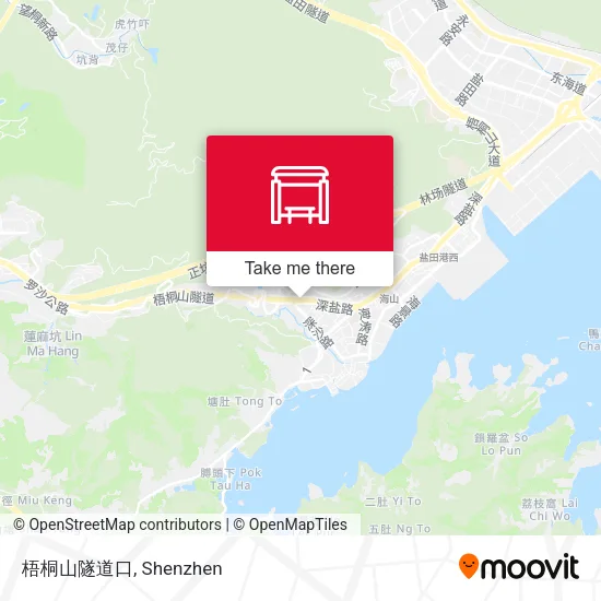 梧桐山隧道口 map