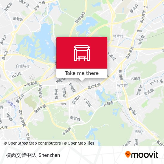 横岗交警中队 map