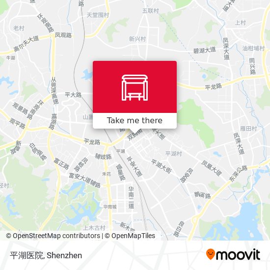 平湖医院 map