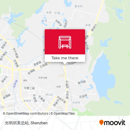 光明圳美总站 map