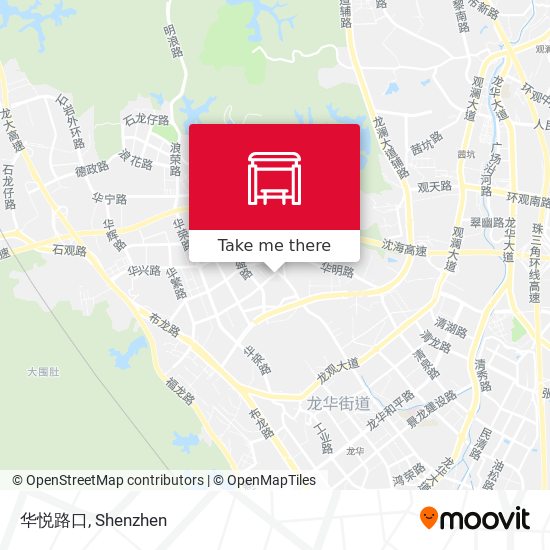 华悦路口 map
