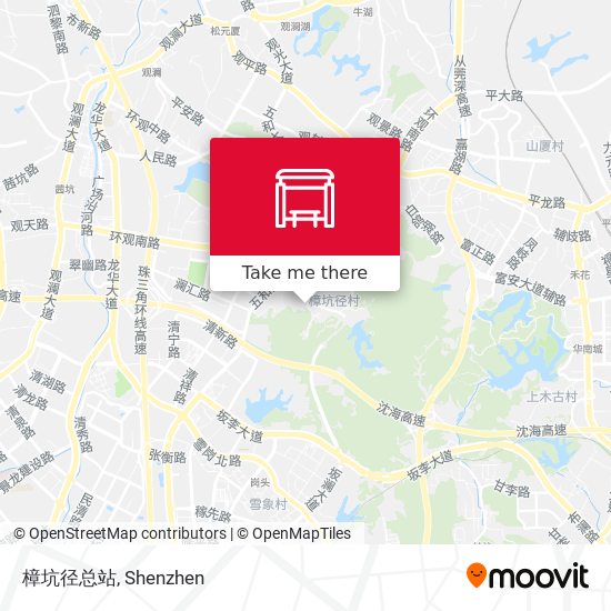 樟坑径总站 map