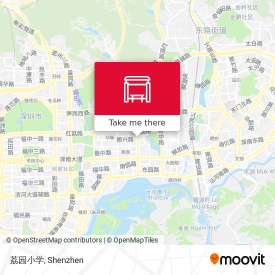 荔园小学 map