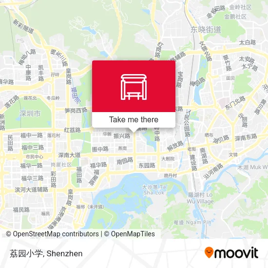 荔园小学 map