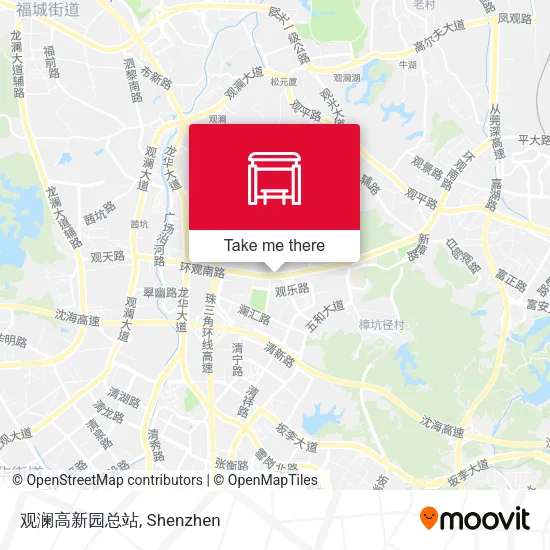 观澜高新园总站 map
