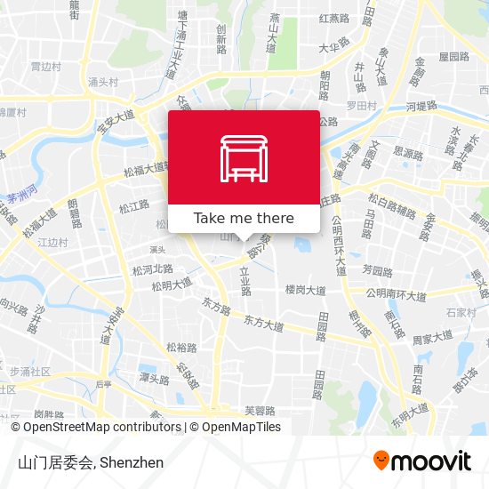 山门居委会 map