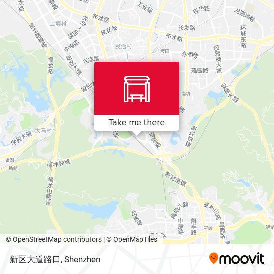 新区大道路口 map