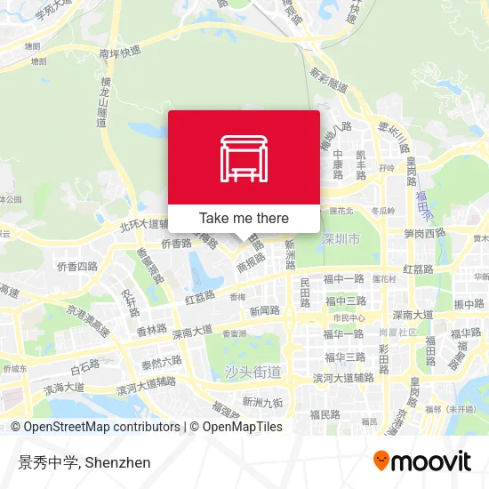 景秀中学 map