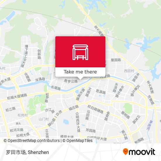罗田市场 map