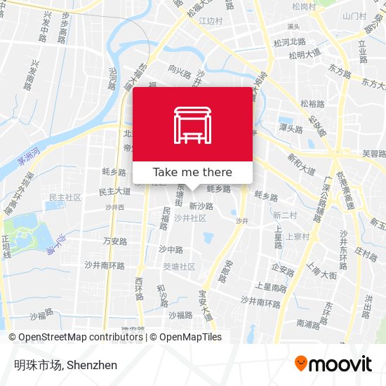 明珠市场 map