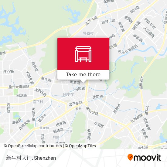 新生村大门 map