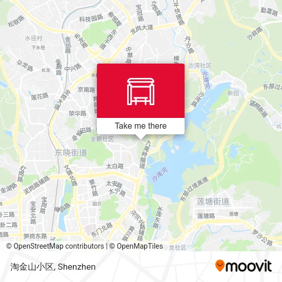 淘金山小区 map