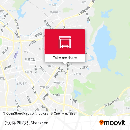 光明翠湖总站 map