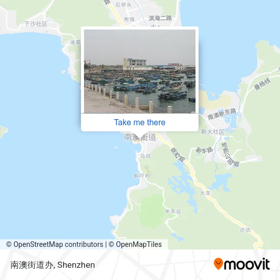 南澳街道办 map