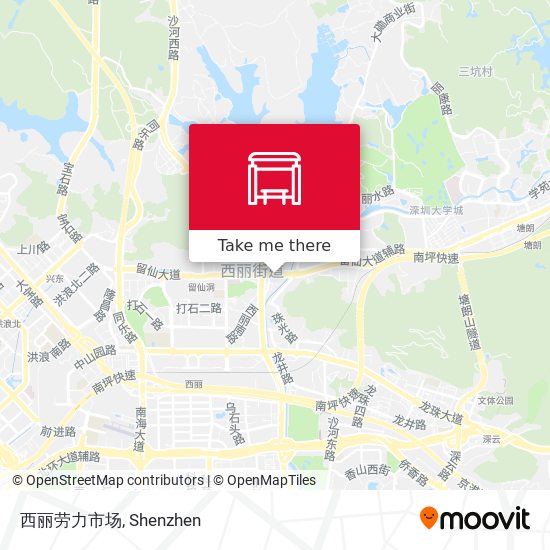 西丽劳力市场 map