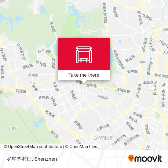 罗屋围村口 map