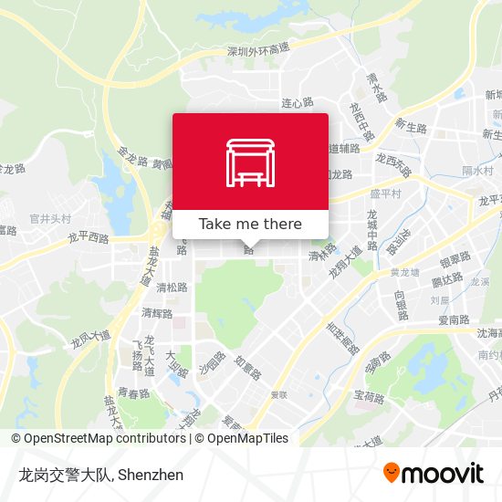 龙岗交警大队 map