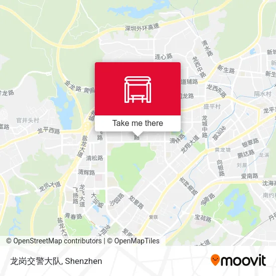 龙岗交警大队 map