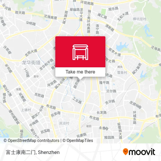 富士康南二门 map