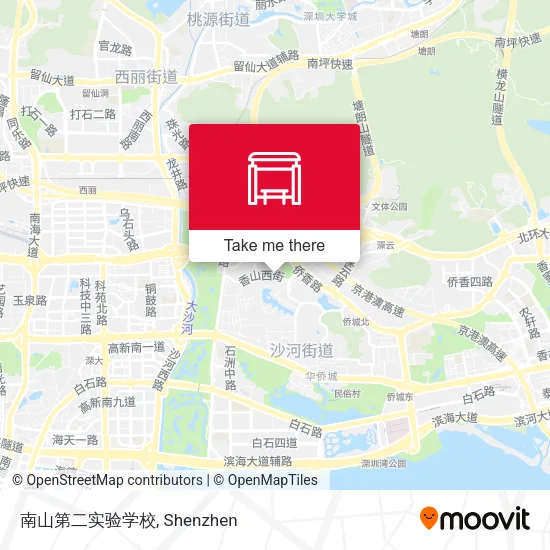 南山第二实验学校 map