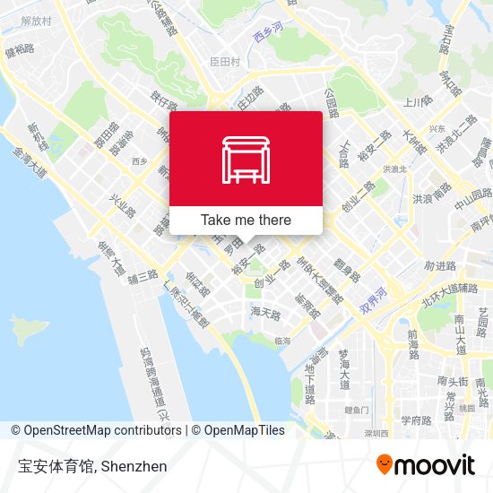 宝安体育馆 map