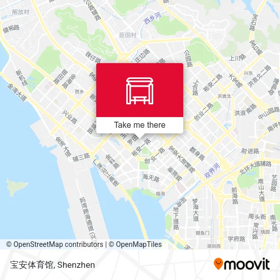 宝安体育馆 map