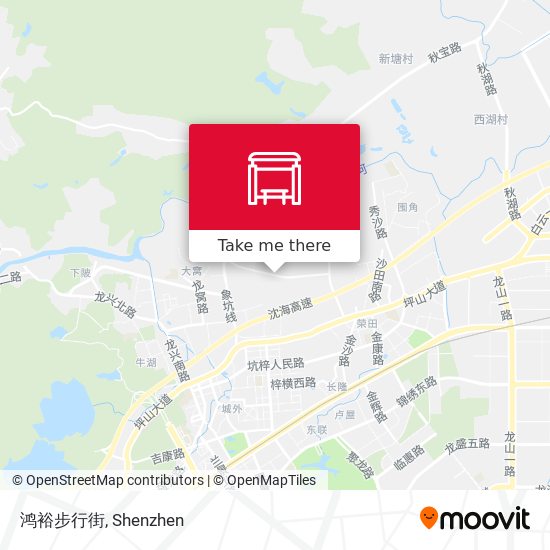 鸿裕步行街 map