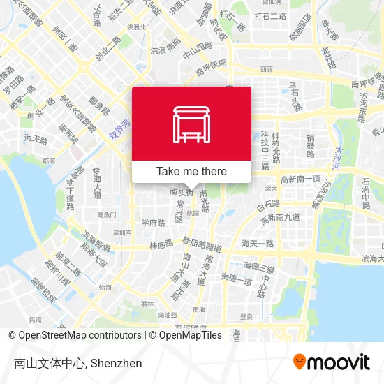 南山文体中心 map