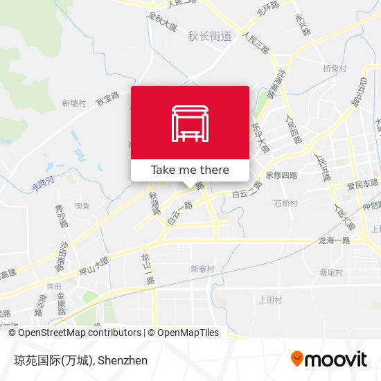 琼苑国际(万城) map
