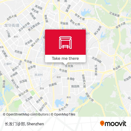 长发门诊部 map
