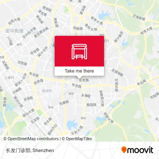 长发门诊部 map