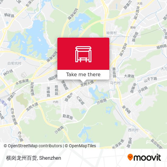 横岗龙州百货 map