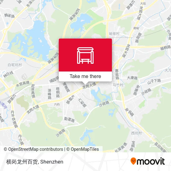 横岗龙州百货 map