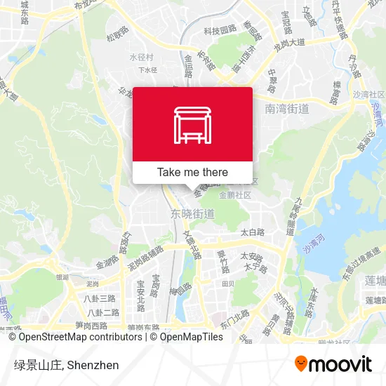 绿景山庄 map