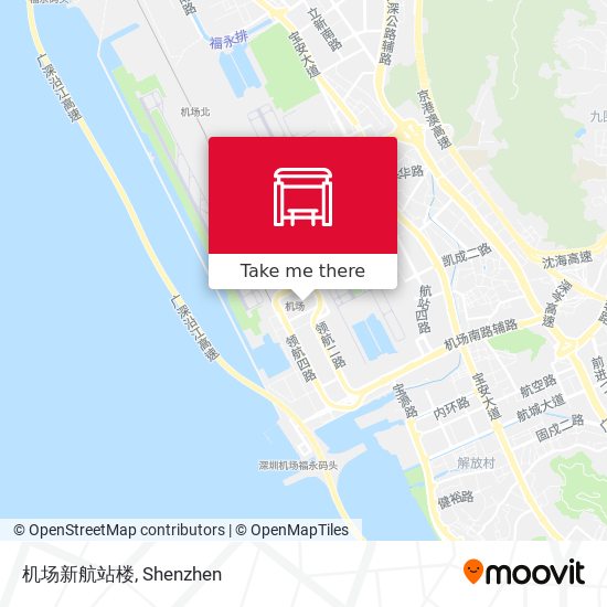机场新航站楼 map