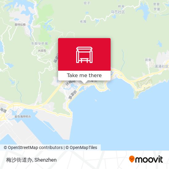 梅沙街道办 map