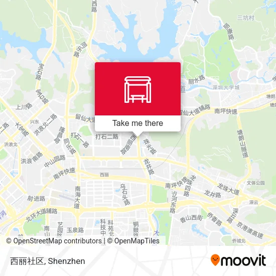 西丽社区 map