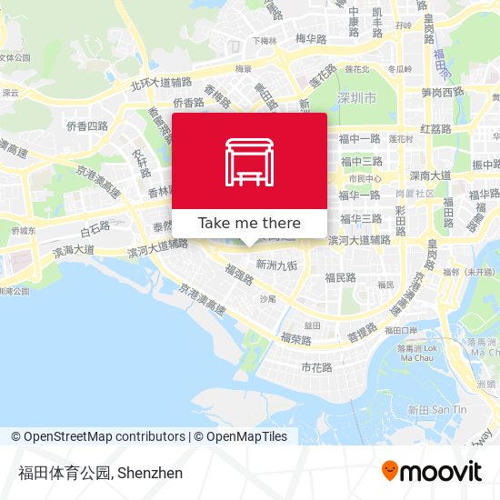 福田体育公园 map