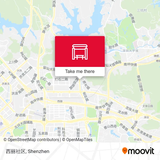 西丽社区 map