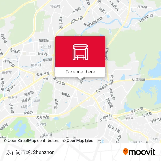 赤石岗市场 map