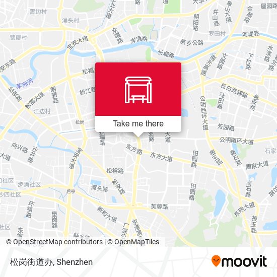 松岗街道办 map