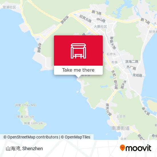山海湾 map