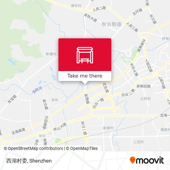西湖村委 map