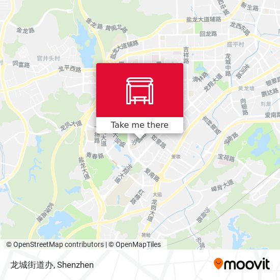 龙城街道办 map