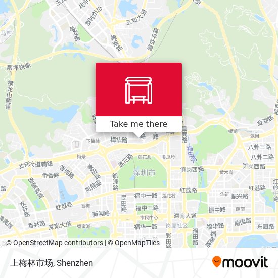 上梅林市场 map