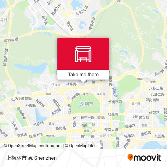 上梅林市场 map